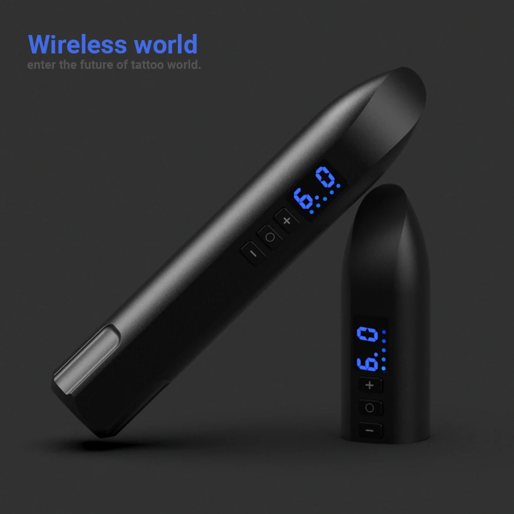 

Беспроводная ручка для татуировки с двигателем губной помады, черный/красный разъем Type-c, магнитная беспроводная ручка, профессиональная для поставки татуировщиков