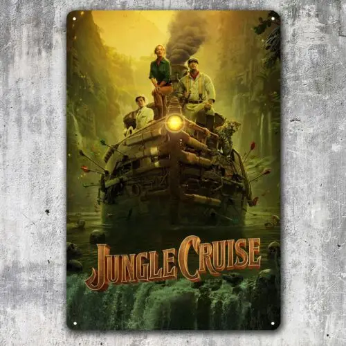 k1,Jungle Cruise Movie Metal Poster - Collectable Tin Sign 20x30cm  -aluminum