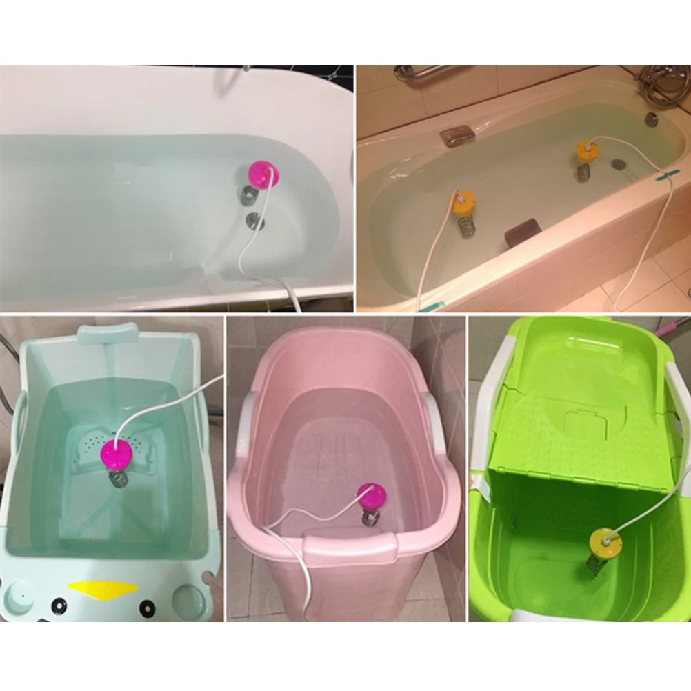 Varilla calefactora de 3000W para bañera, calentador de agua inflable para acuario con termómetro Led, enchufe británico, accesorios rosados para piscina