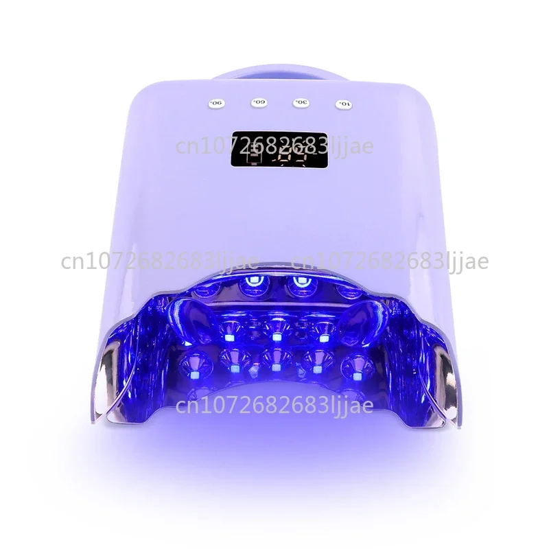 مجموعة أظافر احترافية 2025 مزودة بالأشعة فوق البنفسجية ومصباح مثقاب، ومصابيح أظافر قابلة للشحن بقدرة 75 وات ومثقاب مع أظافر كهربائية