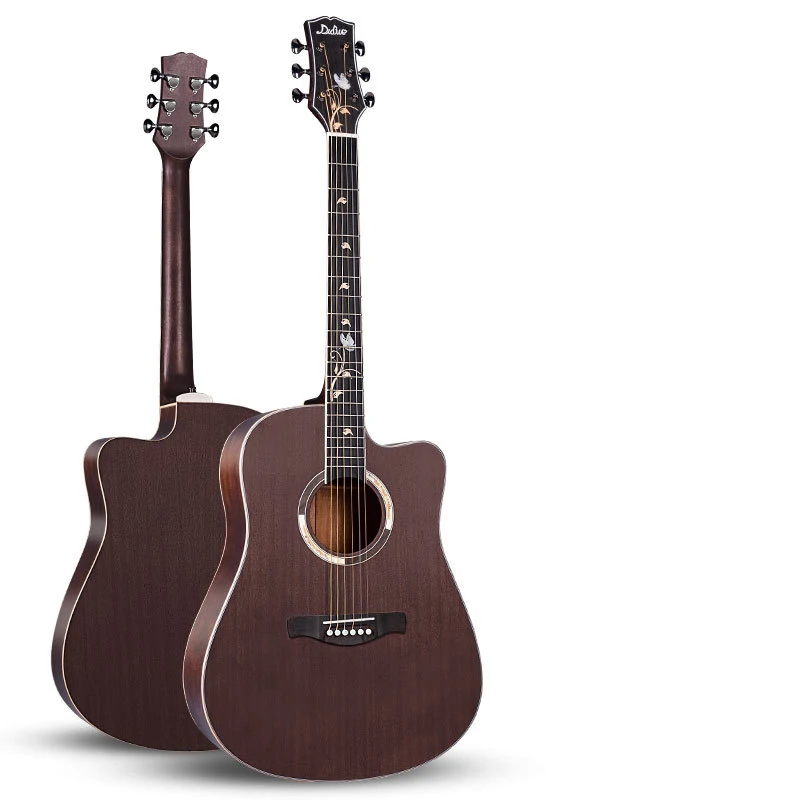 

Hooqu Wholesale Guitar 40 41 Inch Guitarra Solid Top Spruce Wood Acoustic Guitar Guitarra