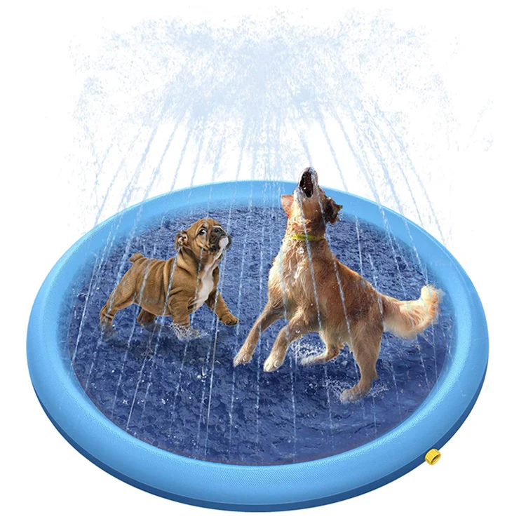 

Inflatable Pet Water Play Mat Outdoor Inflatable Dog Sprinkler Water Toy Bath Splash Pad for Dog