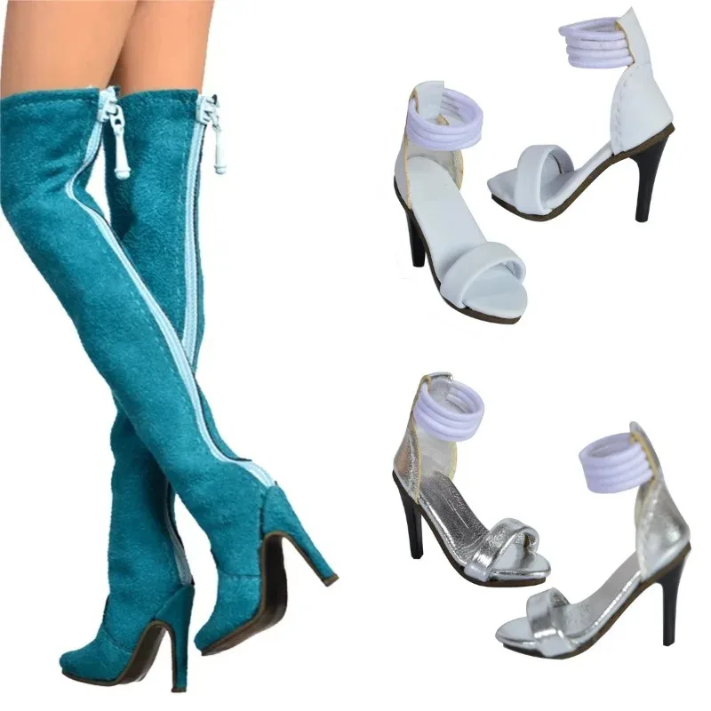 

1/6 Scale Female Long Boot Soldier Model High Heels Shoes Accessories for 12" Worldbox AT201 AT202 Action Figures Body