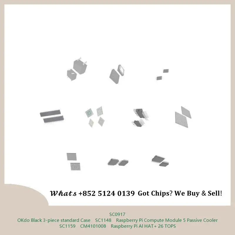 Integrated circuit chip chip chip Integrated circuit chip MCU chip SC0917 OKdo Black 3-piece standard Case SC1148 MCU chip