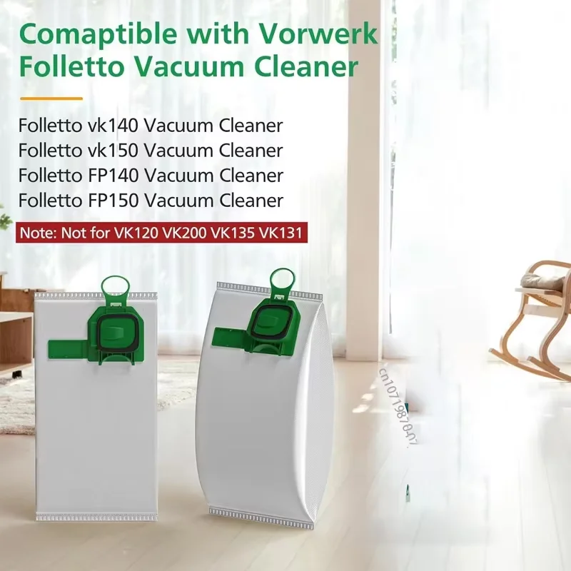 Dust Bag Kit Compatible For Vorwerk Kobold VK140 VK150  FP140 FP150 Vacuum Cleaner Bag Accessories Filters Spare Parts