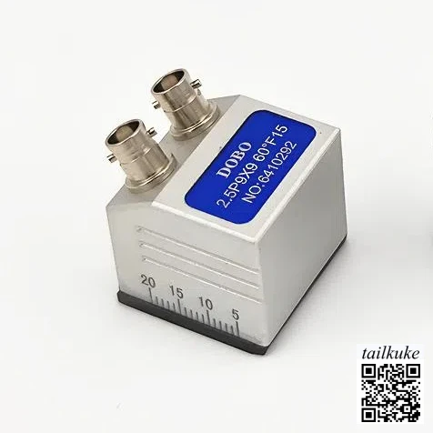 Twin-crystal Inclined Probe Ultrasonic Flaw Detector Weld Detection 5MHz/2.5MHz Shear Wave