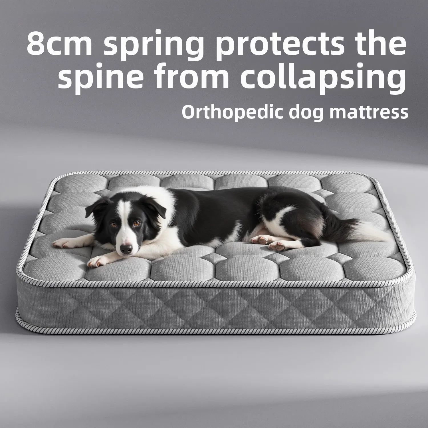 

Orthopedic Dog Bed with Springs Spine Support Pet Mattress for Small Large Senior Dogs