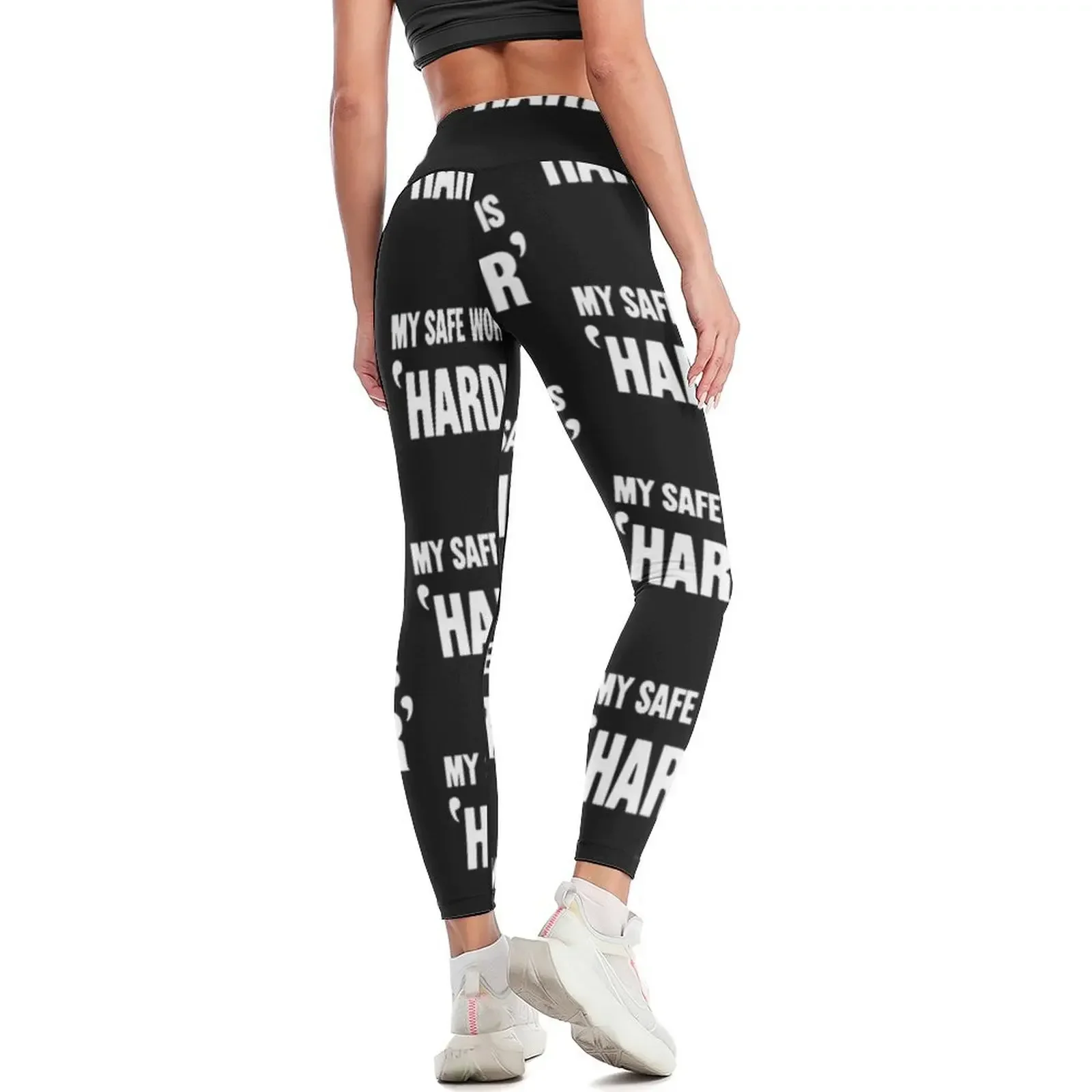 My Safe Word Is 'Harder' Leggings ملابس الصالة الرياضية ملابس اللياقة البدنية ملابس اللياقة البدنية الصالة الرياضية للياقة البدنية النسائية