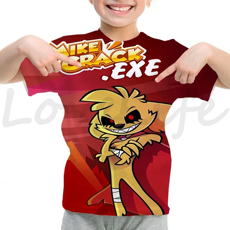 Kids Mikecrack T Shirt Boys Girls Cartoon Compadretes T-shirt Teens Summer Short Sleeve Anime Tee Tops Children Clothes shirt