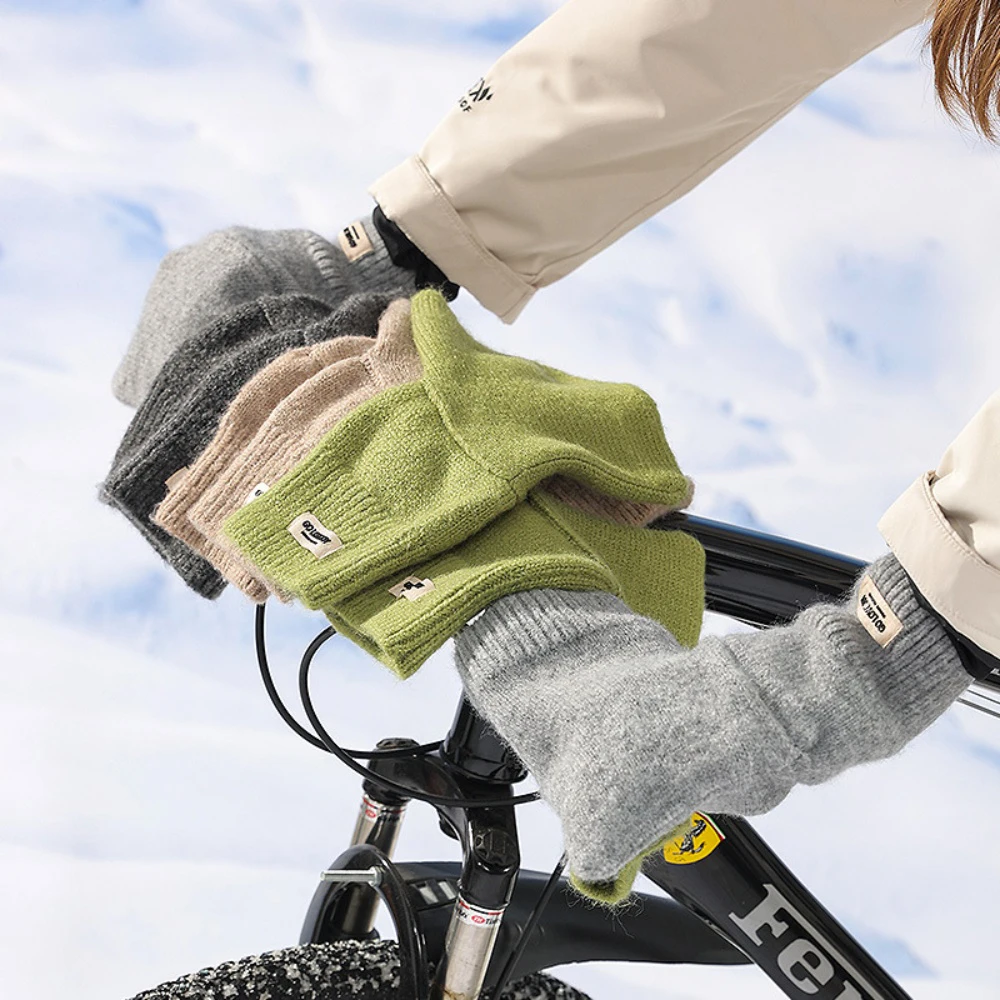 

Bike Handlebar Warm Mittens Full Cover Windproof Bike Hands Covers Outdoor Cycling Sports Accessories for Autumn Winter