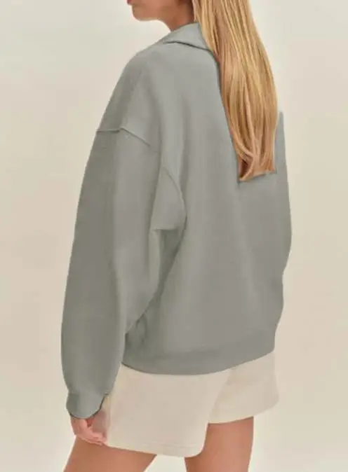 2025 الخريف والشتاء الترفيه موضة جديدة عطلة عادية بلون سترة بأكمام طويلة هوديي البلوز القمم الملابس النسائية