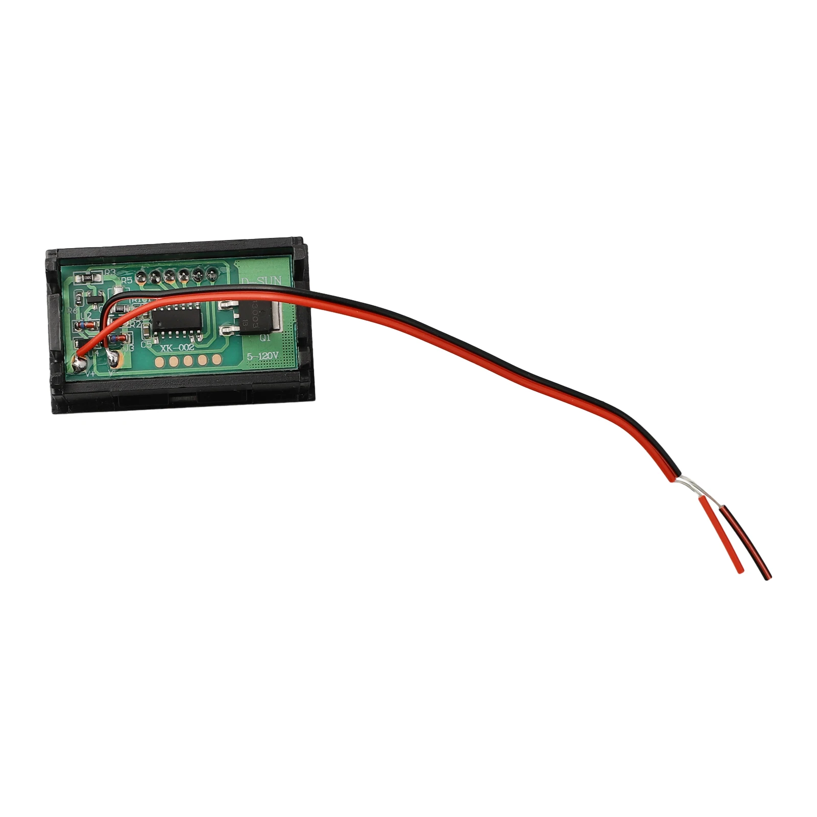 High Measurement Accuracy and Stability LED Digital 2 line DC Voltage Table Red Blue Green DC 5 120V Voltmeter
