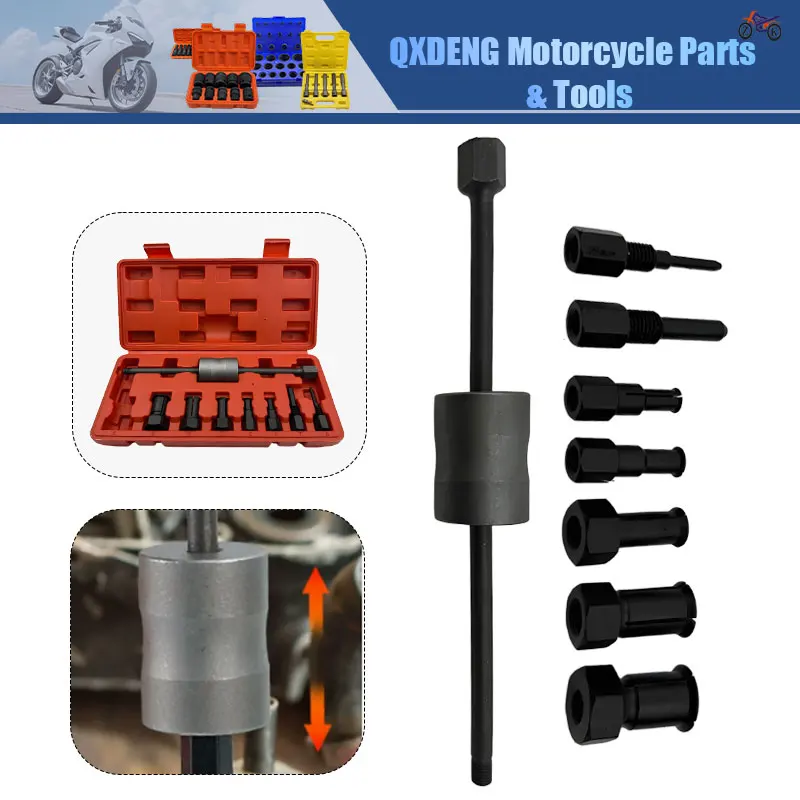 

10-25MM Inner Bearing Puller 8PCS/Set Motorcycle Inner Diameter Blind Hole Puller with Box Internal Bearing Removal Hand Tool
