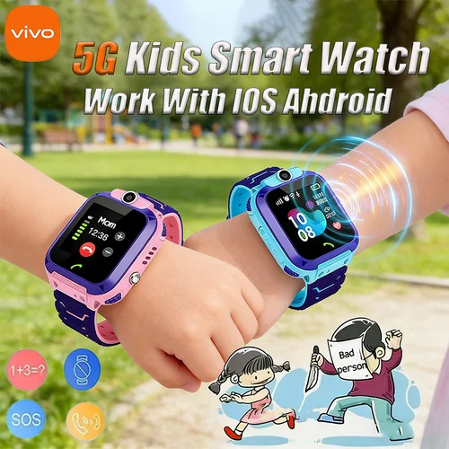 Vivo 5G Gps Niños Reloj Inteligente Tarjeta Sim Llamada