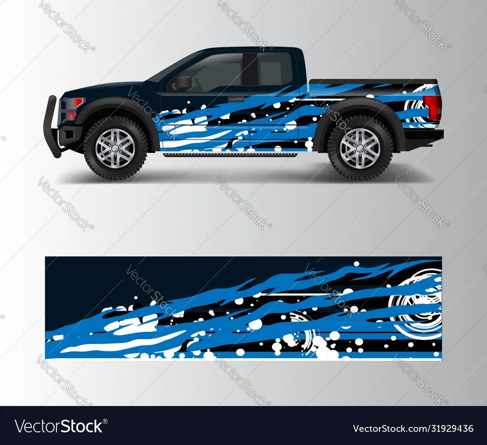 Pickup Stripe Print Car Sticker for Universal Large Car Decal Car Sticker Univers Car Stickers on The Left Right Sidesal