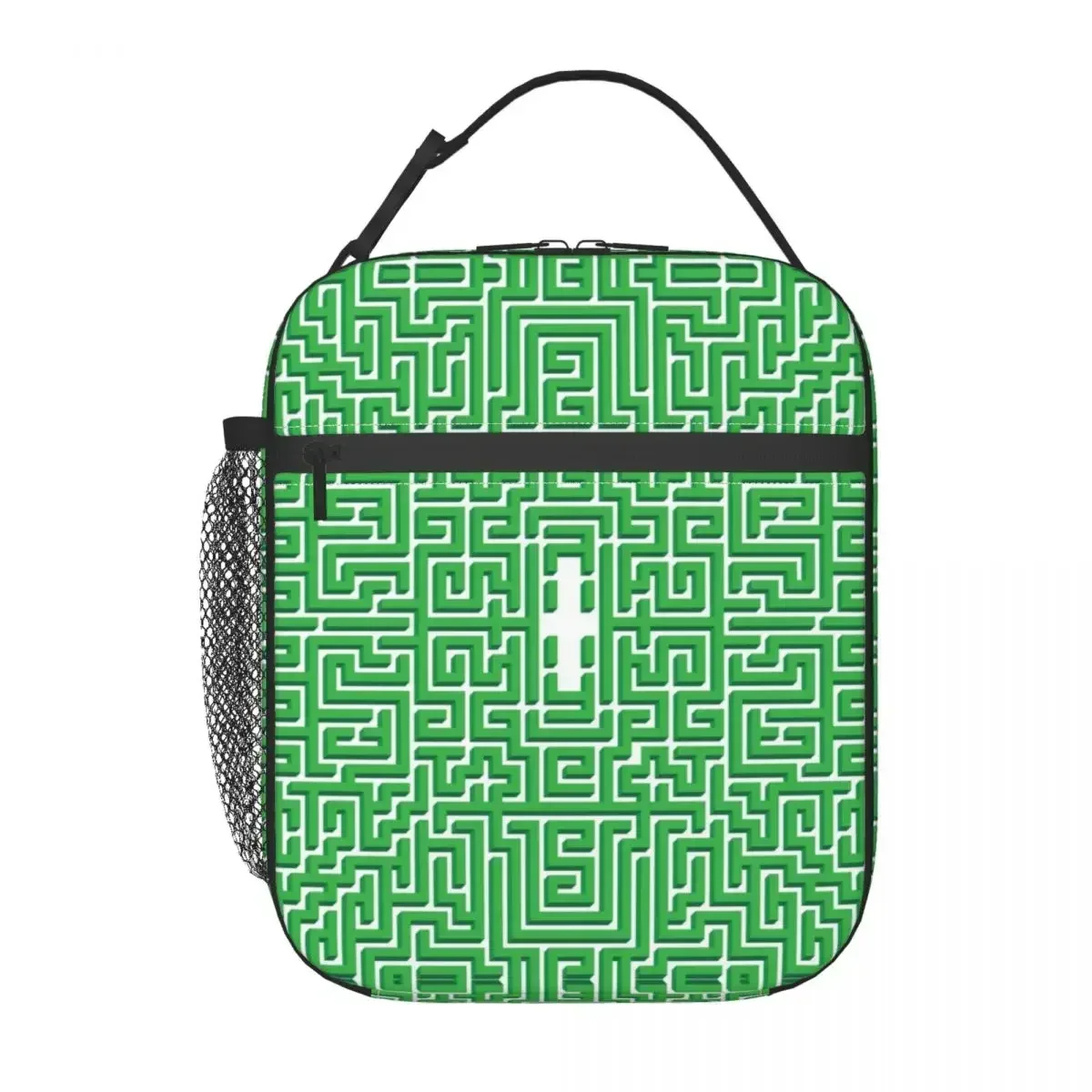 Shining Overlook Maze Hotel Carpet Insulated Lunch Bag Modern Geometric Labyrinth Thermal Cooler Bento Box Office Work School