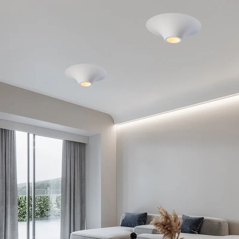 Water drop plaster lamp recessed ceiling spotlight open-installed living room bedroom corridor no frame downlight