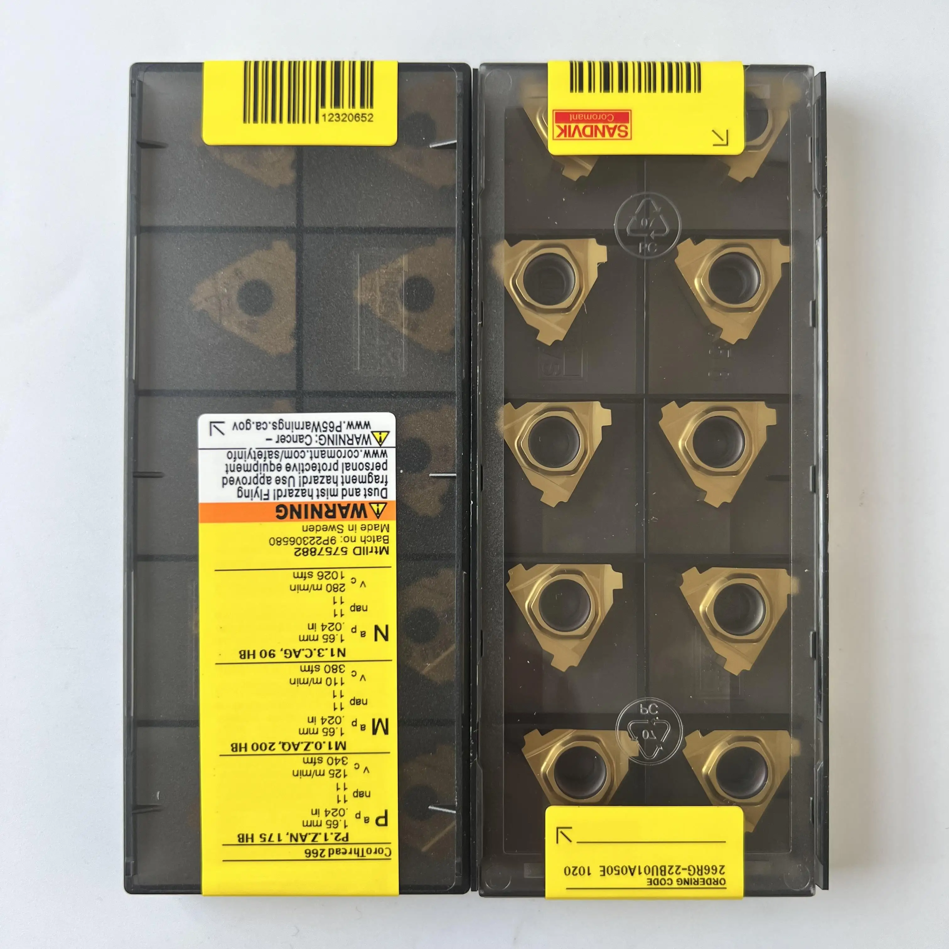 266RG-22BU01A050E 1020/hoja de carburo Original 10 Uds