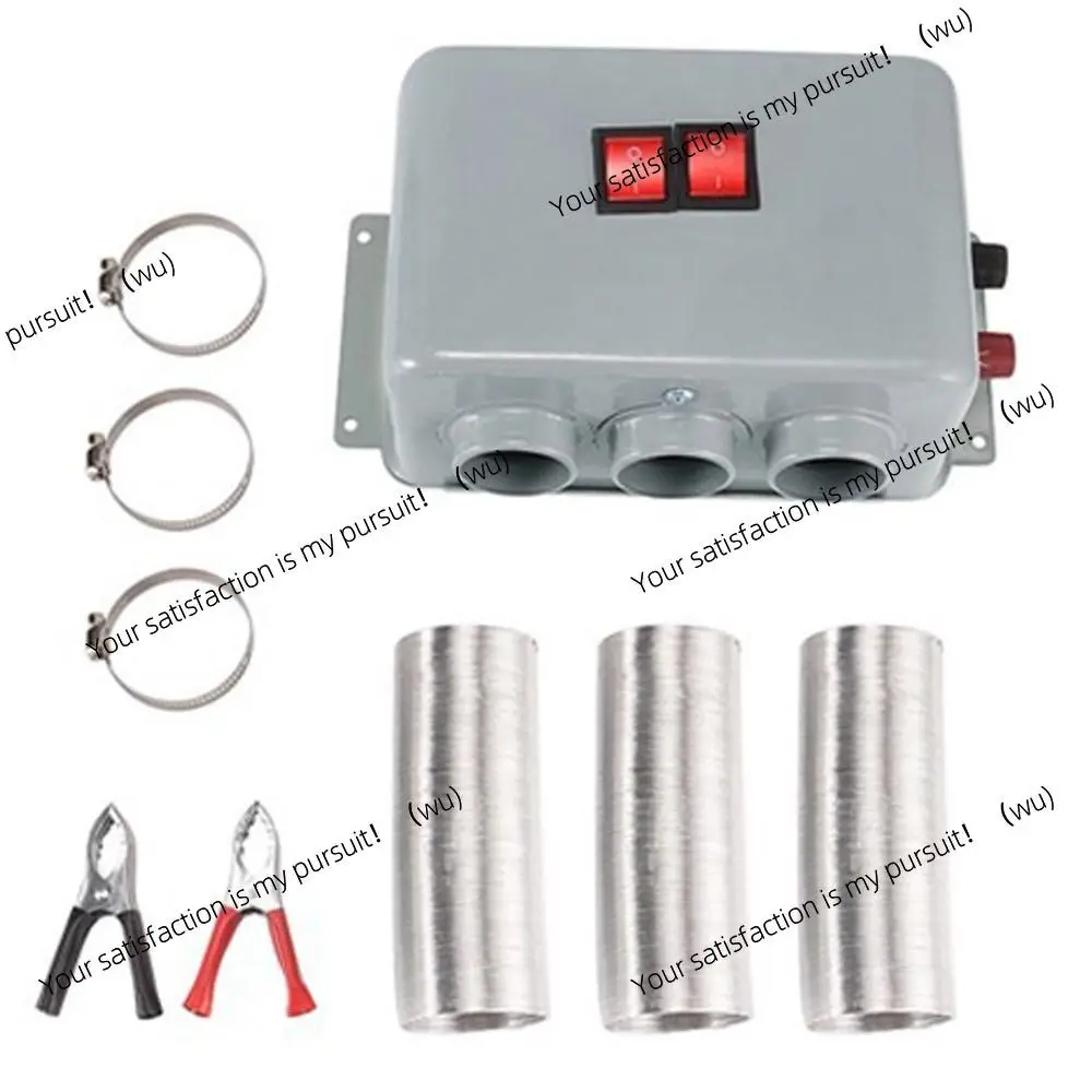 

12V/24V Car Heater 3 Hole 600W‑800W Electric Heater Fan Anti-Fog Low Noise Portable Demister Defroster
