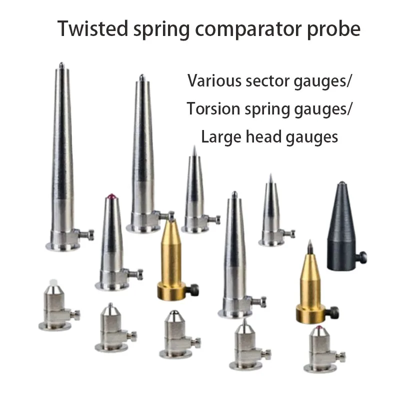 CNC Precision Torsion Spring Lever Thousand Point Comparison Instrument Measuring Head Alloy Ruby Taper Flat Point Measuring Pin