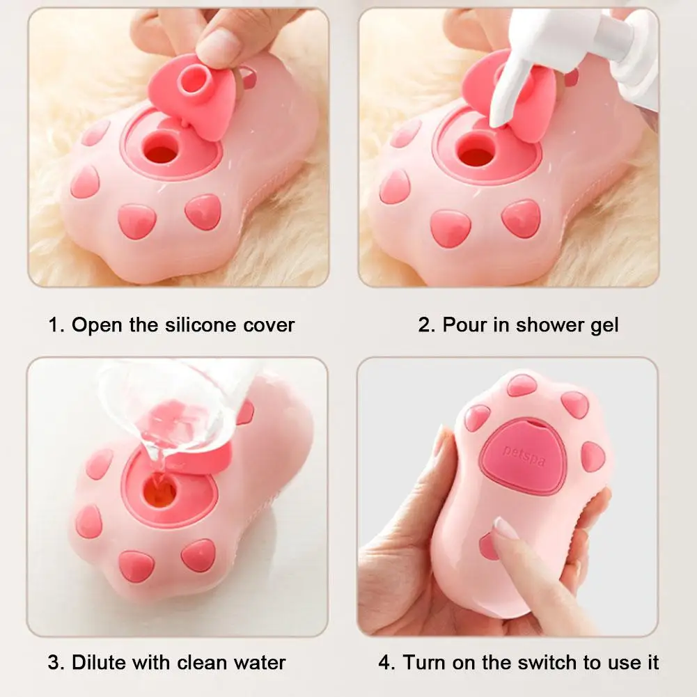 Cat Steam Brush Cat Dog Grooming Comb Pet Electric Spray Massage Comb 3 In1 Cats Hair Brush Usb Charging Hair Removal Comb