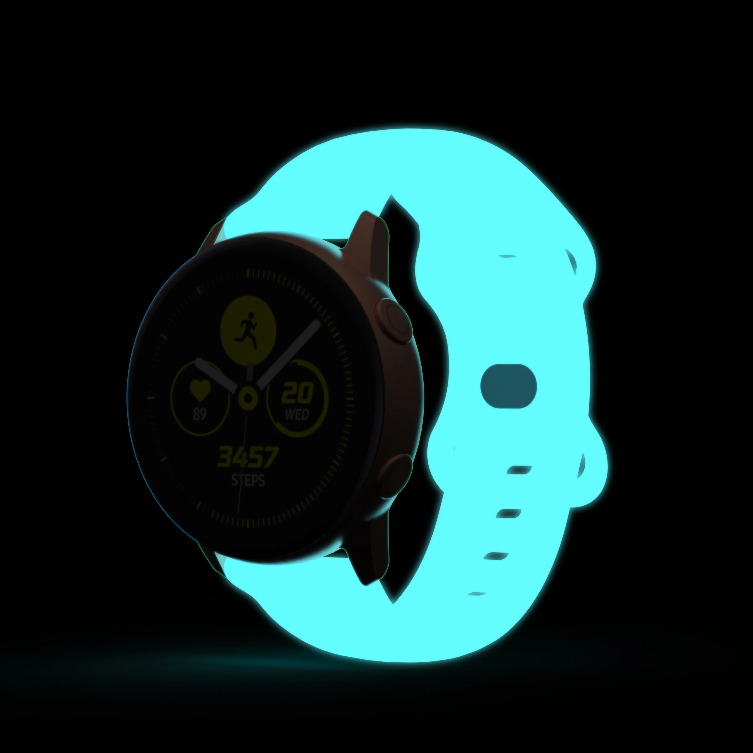 الفلورسنت حزام 20 مللي متر لهواوي ساعة GT2 3 42 مللي متر سوار ساعة ذكية GT3 برو 43 مللي متر سيليكون معصمه اكسسوارات استبدال حزام