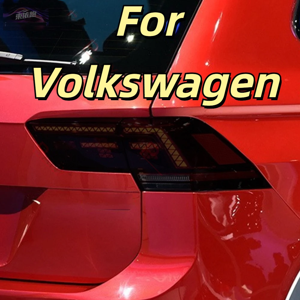 

Для Volkswagen VW Tiguan 5N MK2 2017-настоящее время, защитная пленка для фар автомобиля, прозрачная черная защитная пленка из ТПУ