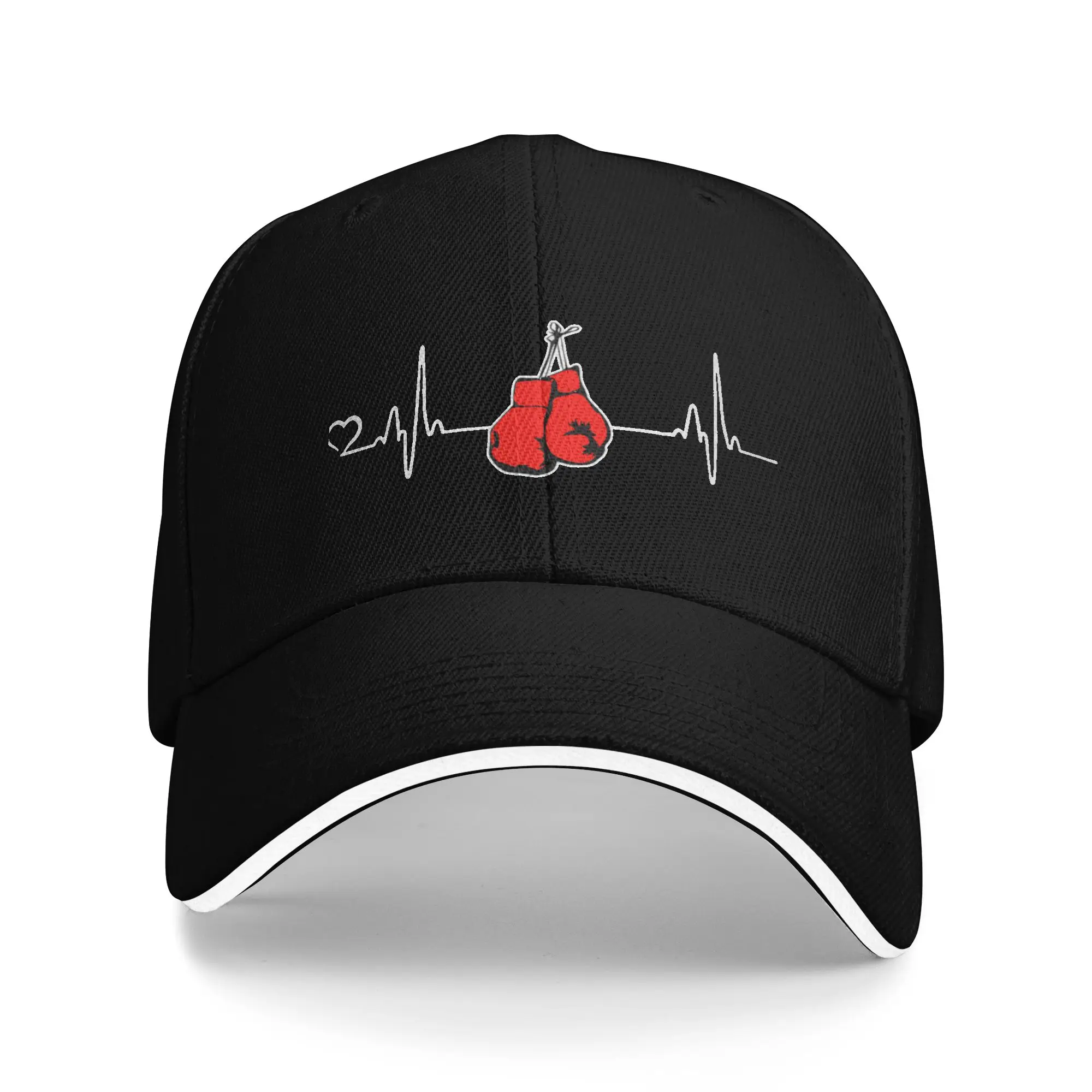 Personalized Heartbeat Boxing Baseball Cap Sports Women Men's Adjustable Boxer Fighter Quote Dad Hat Spring Snapback Caps