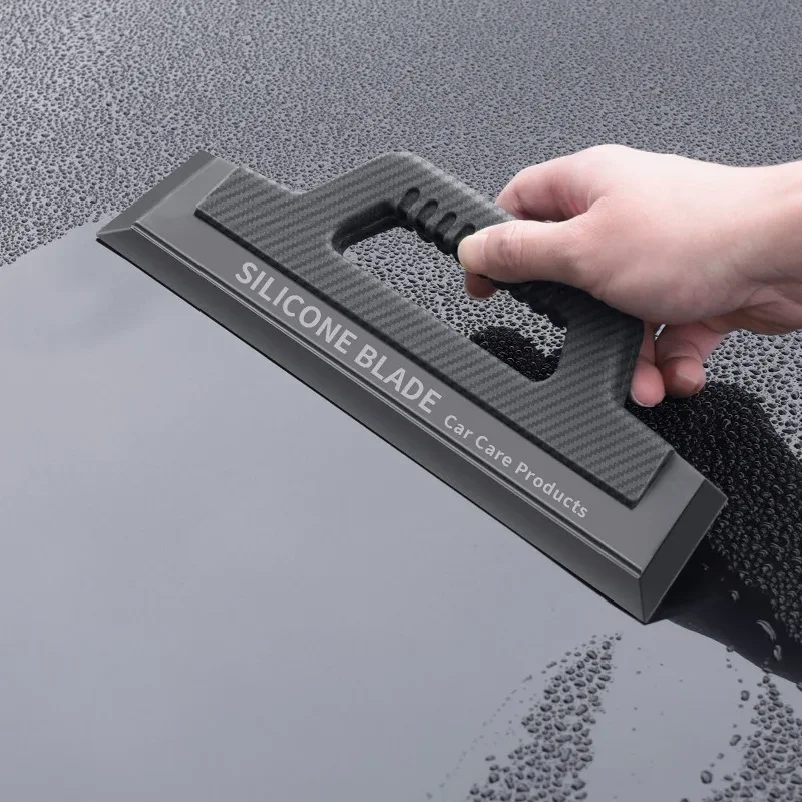 Car Wash Wiper Glass Wiiper Seamless Windshield Handle Silicone Scraper Anti Slip Automotive Beauty Film Application Tools