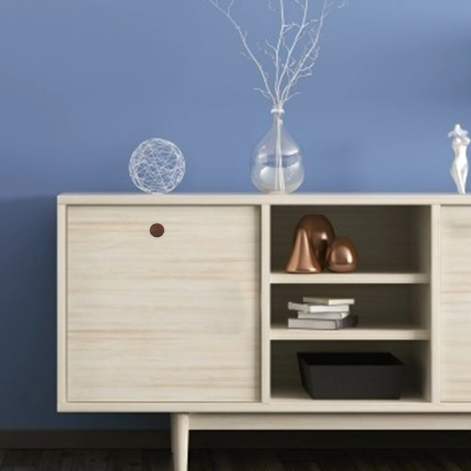 

1Pcs Black Walnut Cone Shape Cabinet Knob Wood Drawer Pull Handle Simple Furniture Door Handle Cupboard Cone Shape Handles