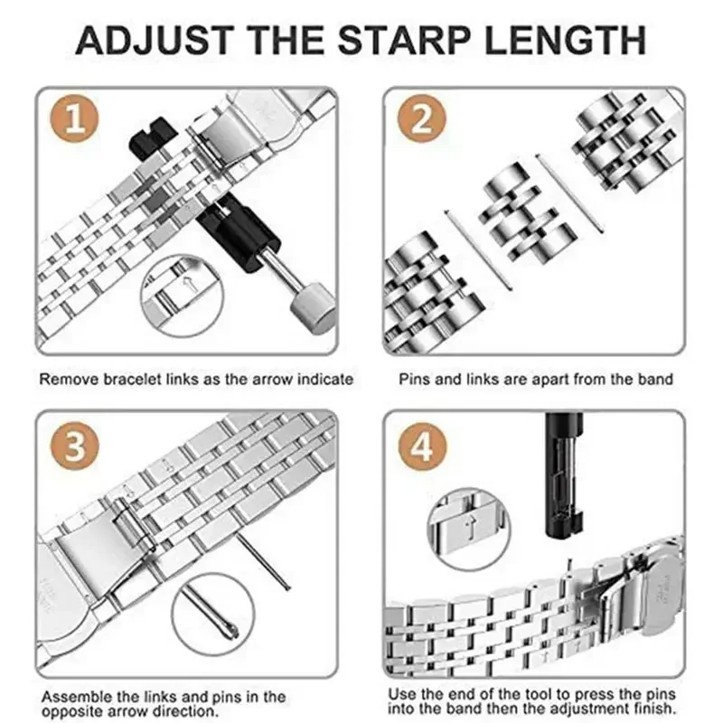 Para Apple watch Ultra/2 49mm 9 8 7 45mm 41mm correa de Metal pulsera de alta gama de acero inoxidable para iWatch 6 5 4 3 SE 44mm 42mm 40mm