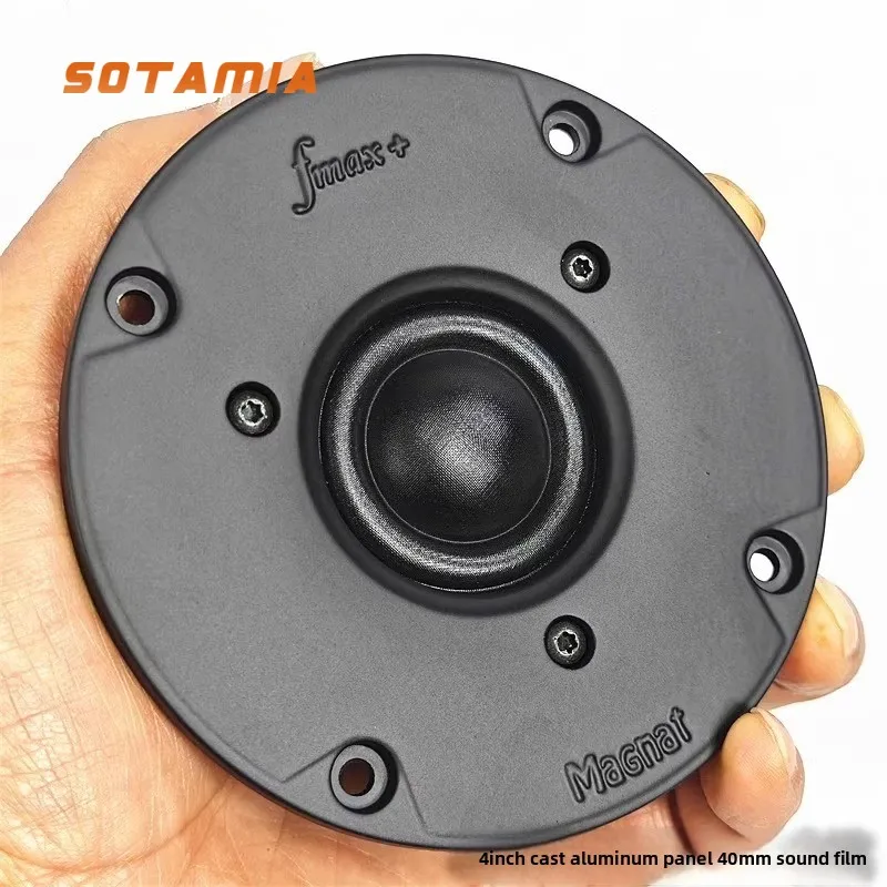 

SOTAMIA 1PCS 4 Inch Tweeter Speaker 4 Ohm 50 Watt High End Cast Aluminum Panel Full Magnetic 40mm Silk Film Audio Speaker