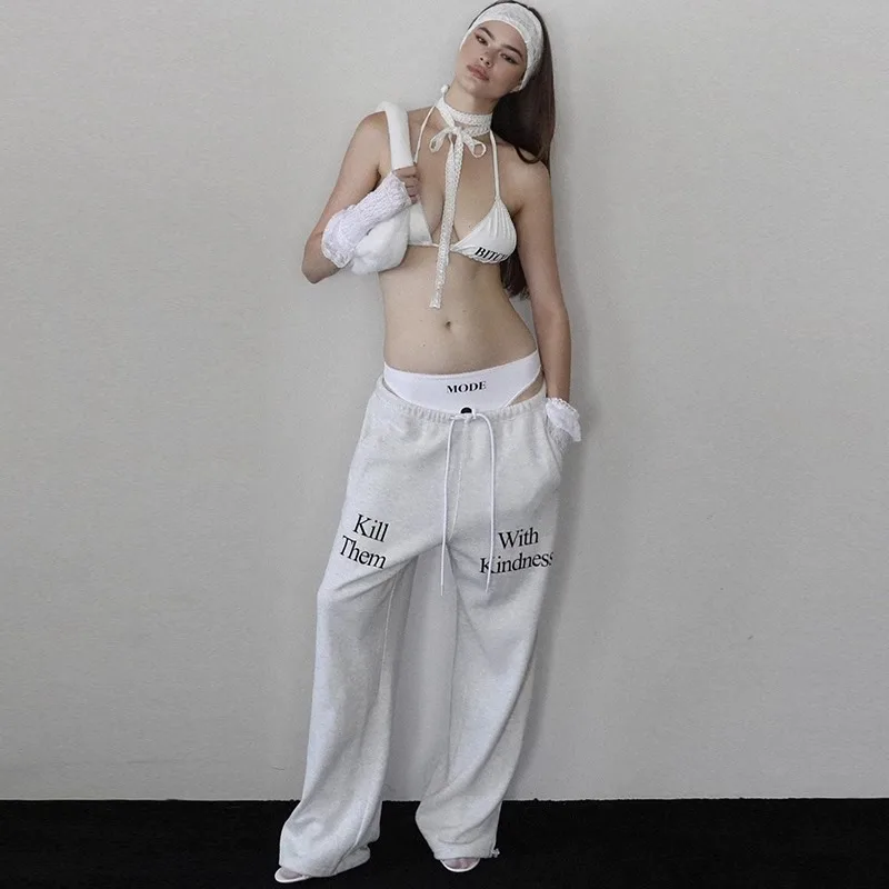 

Badblood bcac series Spice Girls Sweatpants niche printed pants women hundred loose casual pants sweatpants