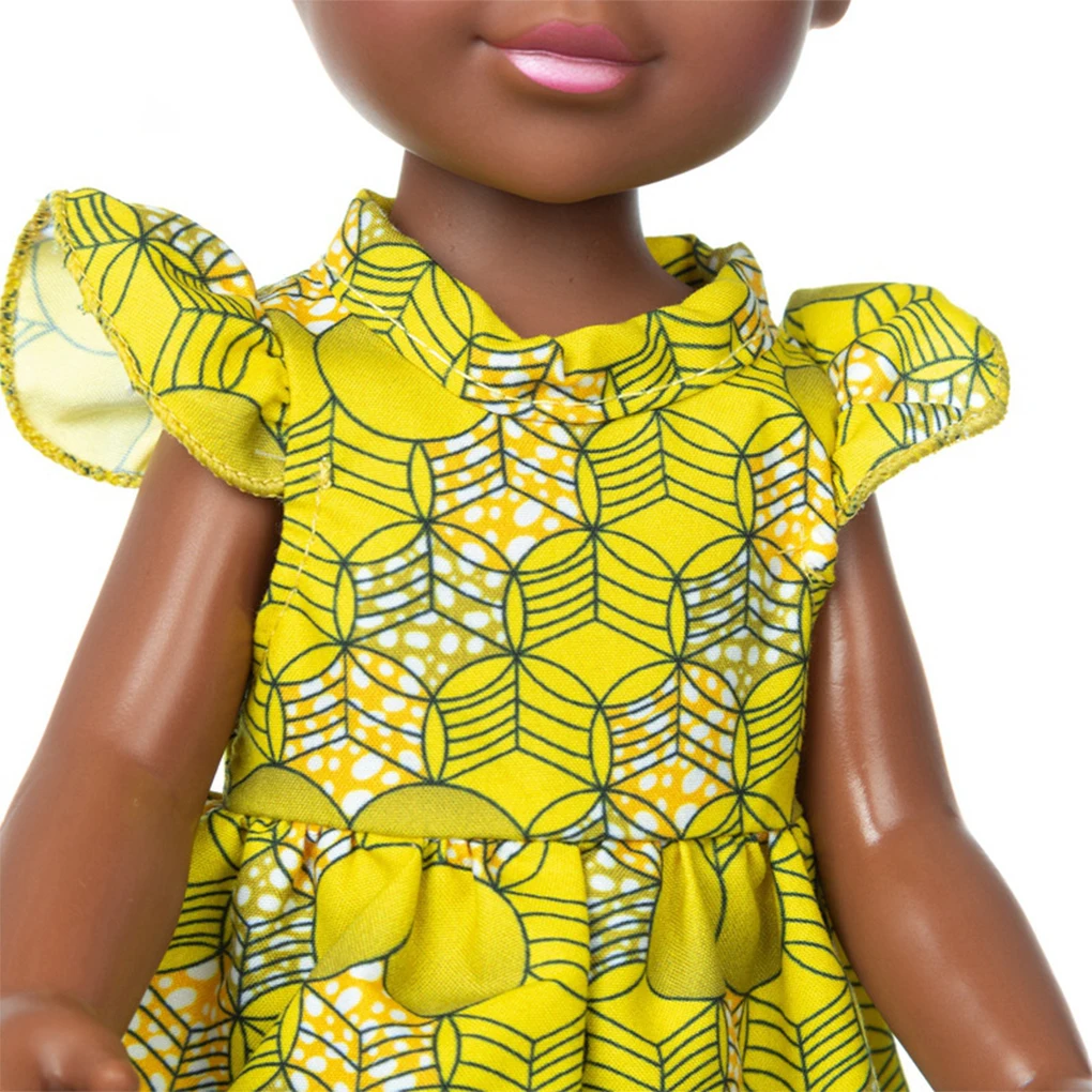 African Doll Toy Dressing Cosplay Gaming Curly Hair Bookshelf Decoration Standing Holiday Simulation Ornament Kids