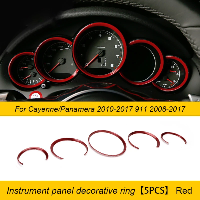 Для Porsche Macan 718 Cayman Boxster 2014-2017 Cayenne Panamera 2010-2017 911 2008-2017 автомобильная приборная панель декоративное кольцо