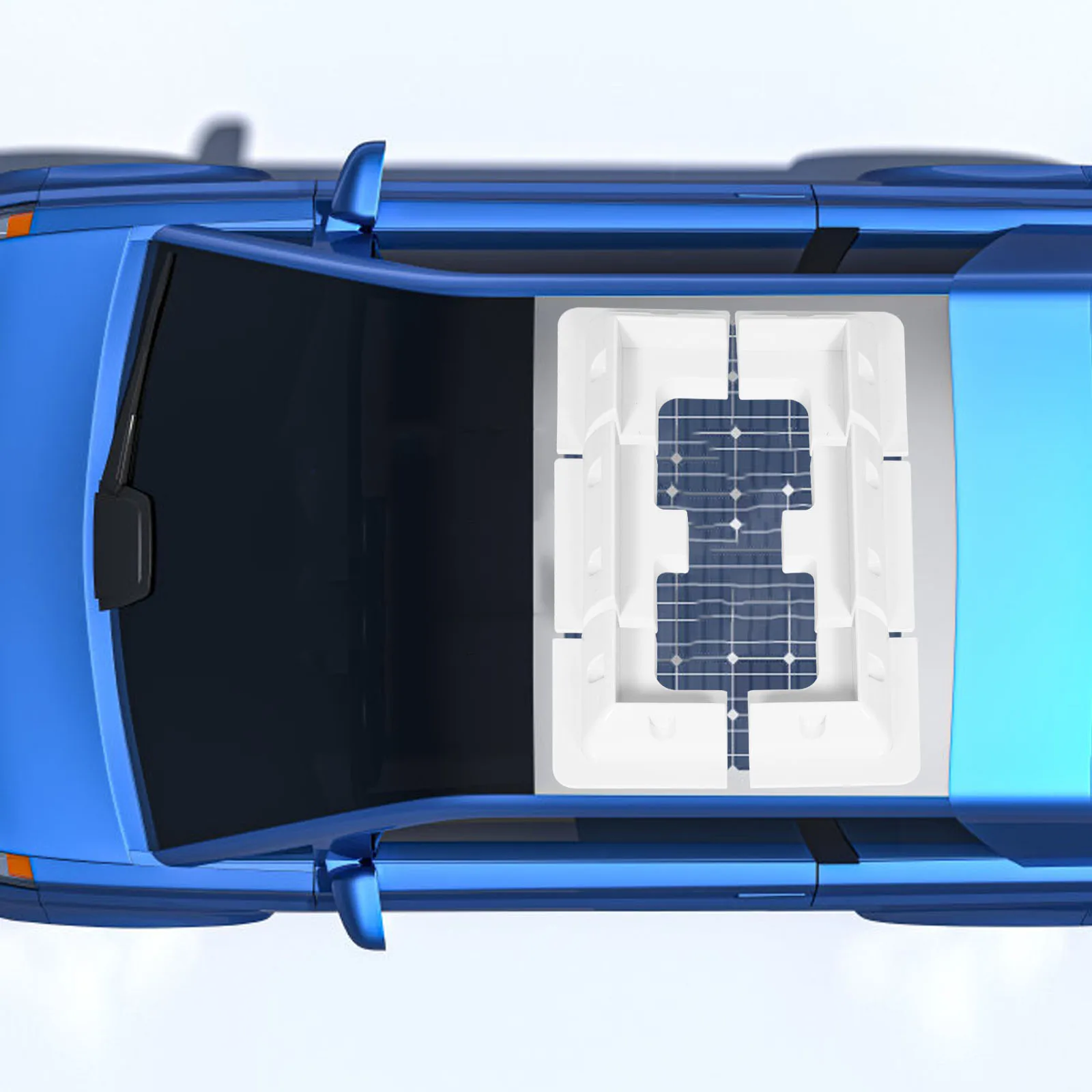 

1Set Solar Panel Mounting Brackets Heavy Duty ABS Design for Rvs Yachts Campers Quick Setup No Tools Required Portable Outdoor