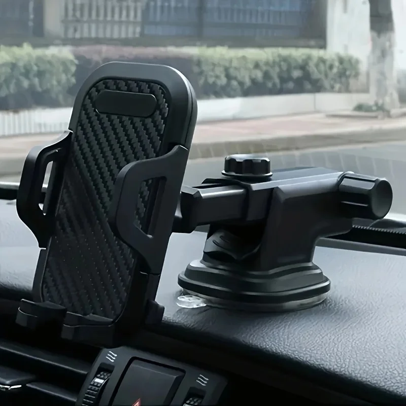 New universal Suction Cup Car Mobile Phone Bracket, 360° Rotation, ABS Material Car Mobile Phone Bracket