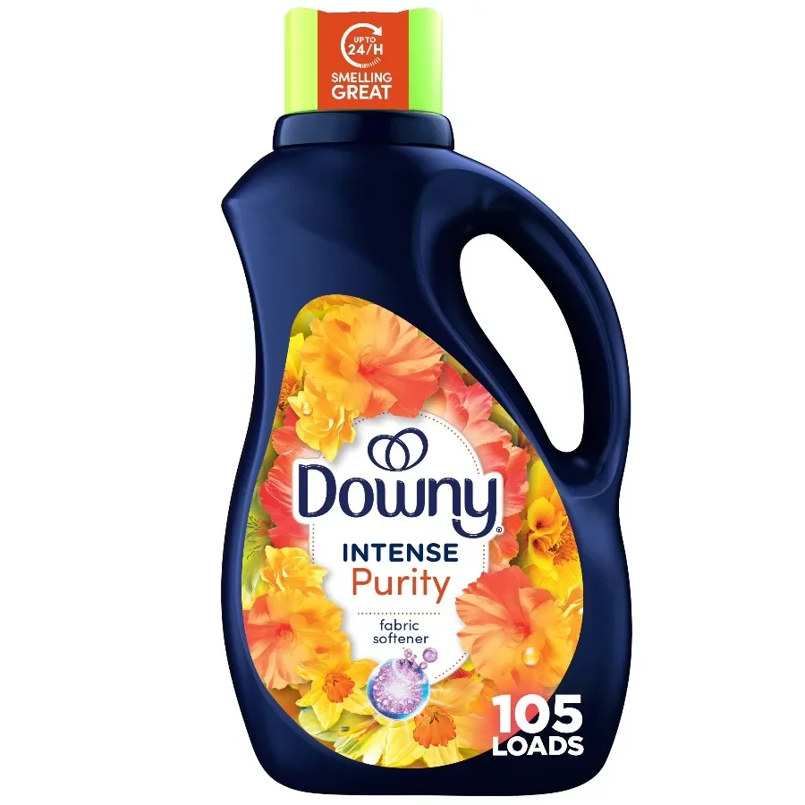ICUTE-Downy Intense Liquid Fabric Softener and Conditioner, Purity Scent, 77 fl oz, 105 Loads