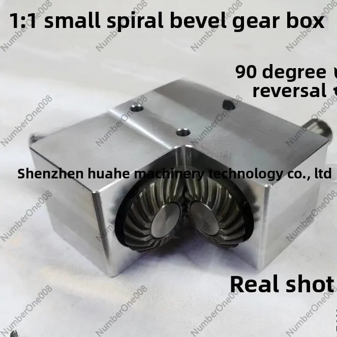 1:1 Ratio 90 Degree Right Angle Spiral Bevel Gearbox Small Gear Reducer 15mm Shaft Diameter