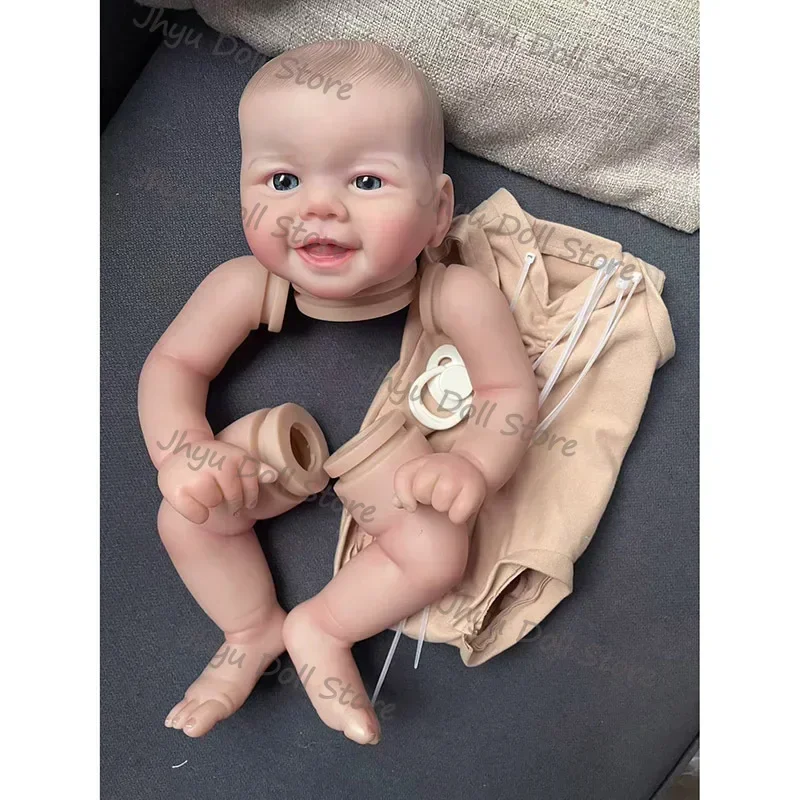 19inches Emmy Reborn Painted Doll Kits Soft Vinyl Reborn Baby Dolls Accessories DIY Realistic Toys DIY Reborn Dolls Kits