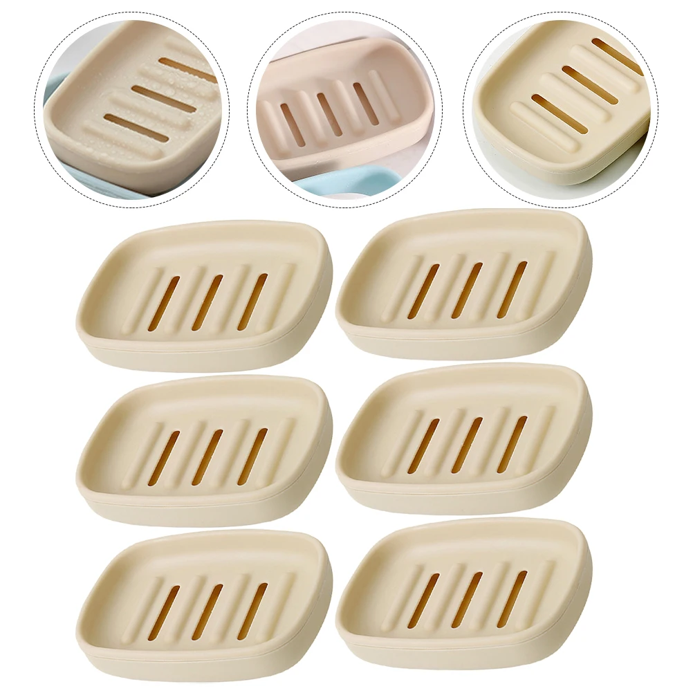 6pcs Leak-Proof Container Travel Box Strong Lightweight Portable Soap Holder For Bathroom Gym Camping Shower Hiking Soap Storage