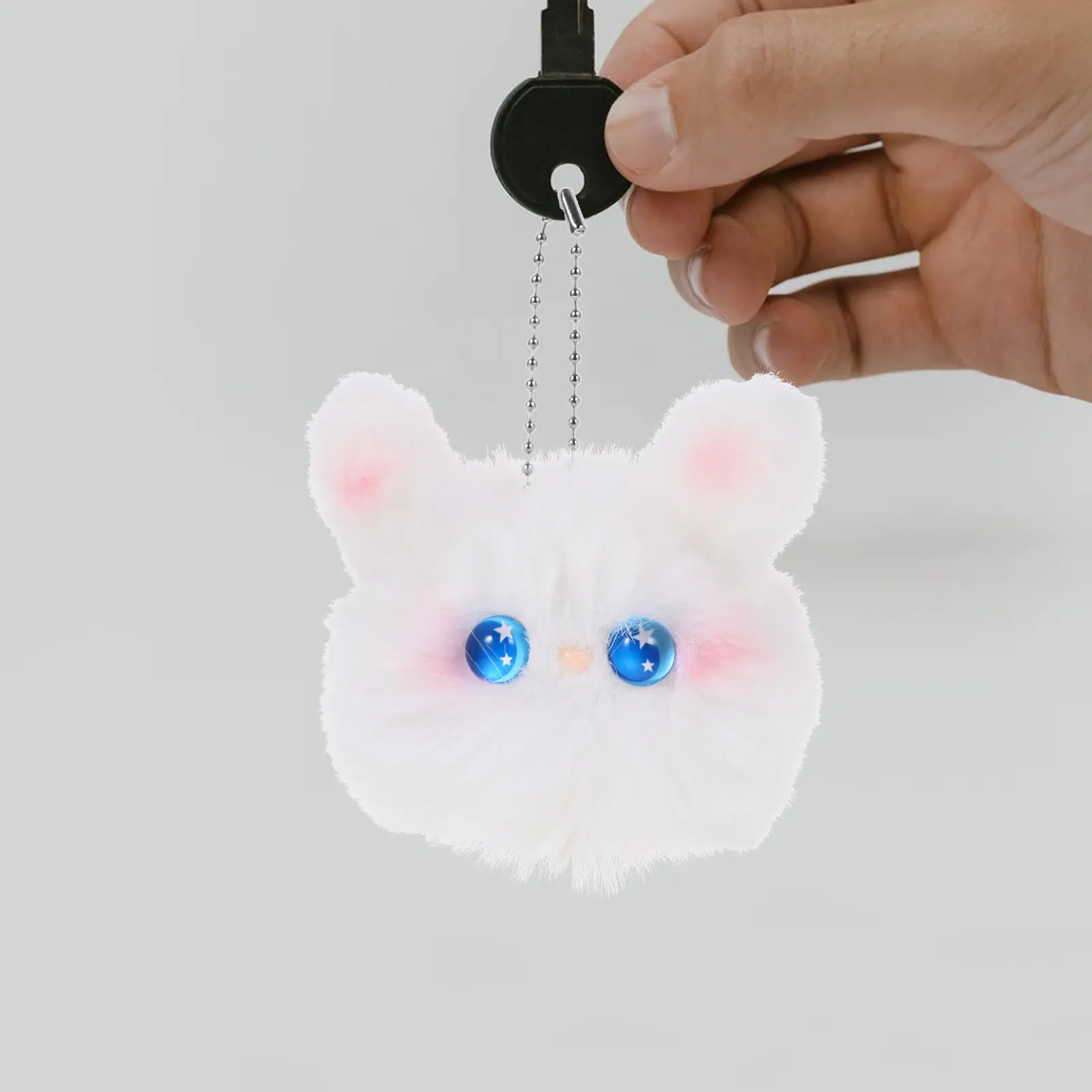 

Брелок-подвеска в виде кролика: милый плюшевый зайчик для ключей, сумок, рюкзаков, креативное украшение