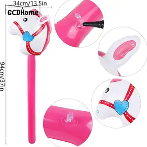 Hot Sale 1PC aufblasbare Stick Pferd Pony Head Ballon Cowboy Cowgirl Themed Animal Farm Geburtstagsfeier Dekoration Geschenkspielzeug 8 Hauptverkaufsversagen - №7