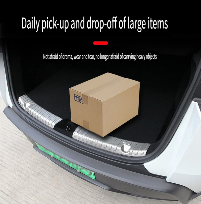 1 unidad nueva para Tesla Model Y Juniper 2025 tira de umbral de maletero TPE protección antiarañazos tapa accesorios de coche