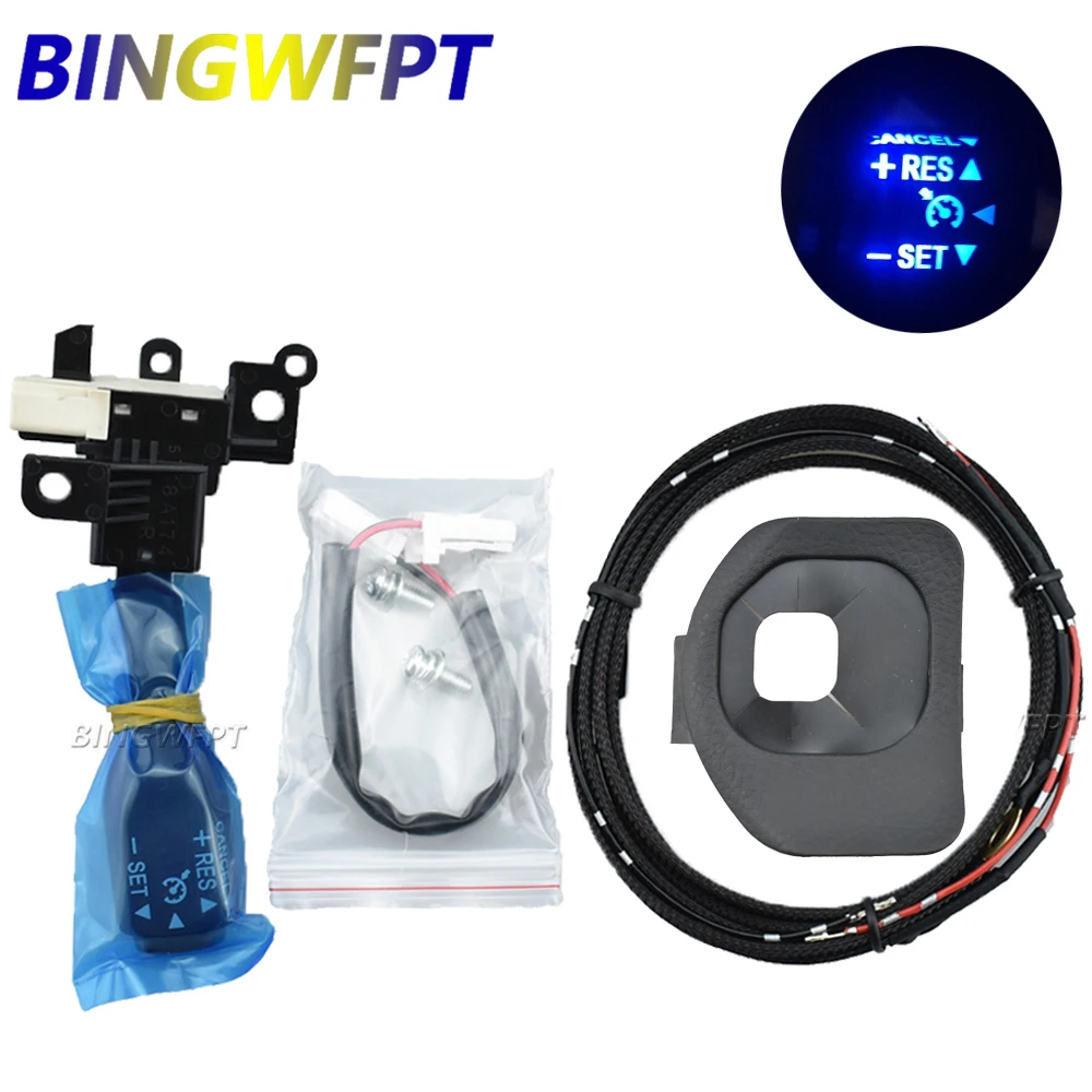 

New 45186-58020 Blue Backlight Cruise Control Switch Kit For Toyota Prado 4000 GRJ120 2003-2009 45186-58020-C0