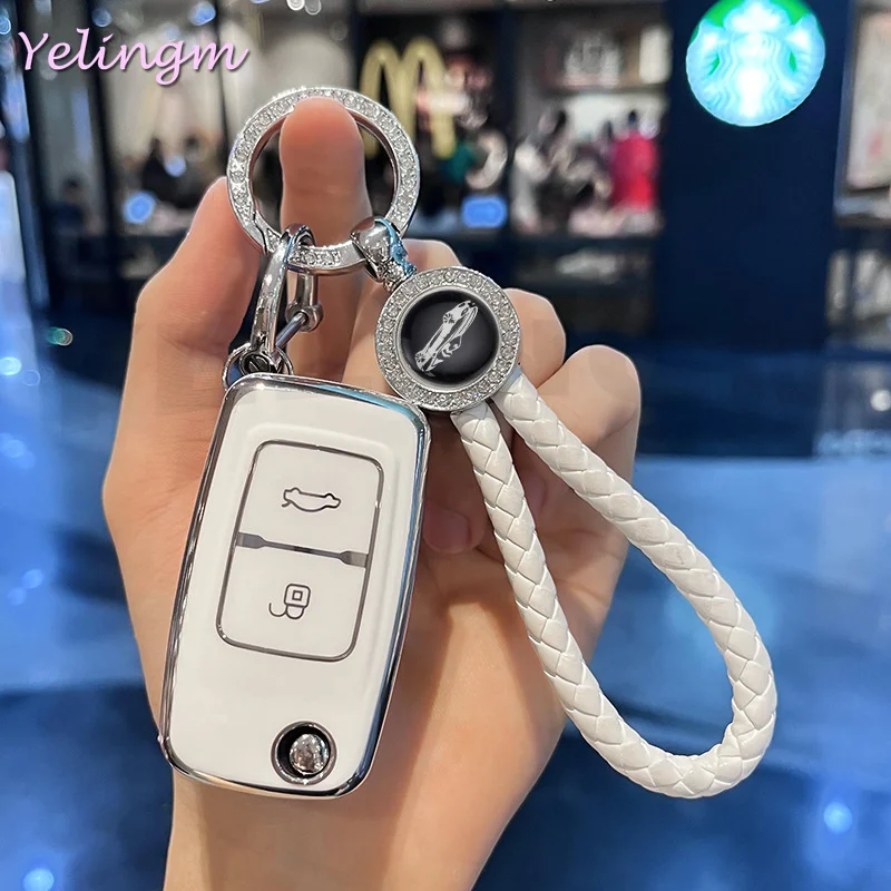 Für Chery Fora Elara A5 A1 Ego Tengo A3 Cielo T11 M11 A13 E5 Tiggo Fulwin Cowin 3 5 Chance TPU Autoschlüssel-Schutzhülle