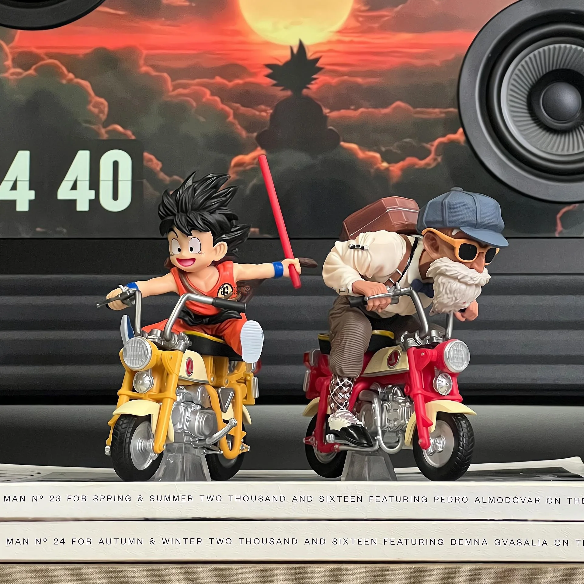 أنيمي الشكل سون جوكو ماستر روشي 13 سنتيمتر لعبة دراغون بول Z قاطرات البلاستيكية عمل كامي سينين دراجة نارية لعب للأطفال #1