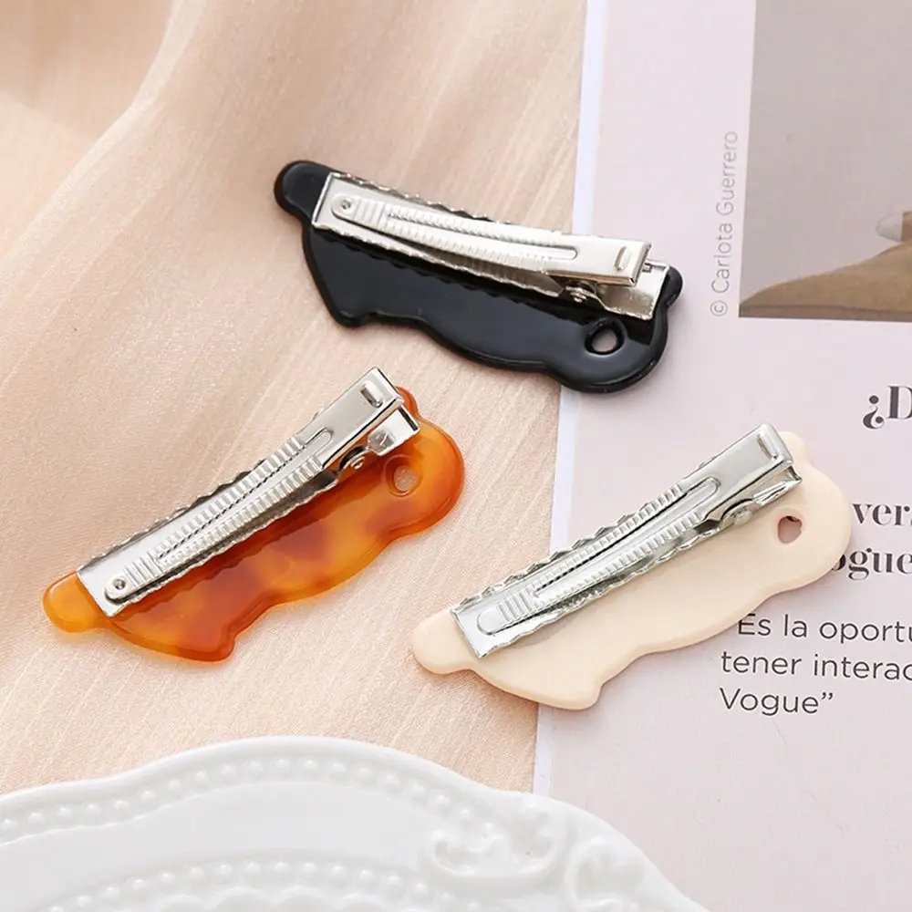 Cute Cat Acetic Acid Hair Clip For Women Girl Children Side Clip Bangs Clip Cat Hairpin Duckbill Clip Girls Hair Accessories