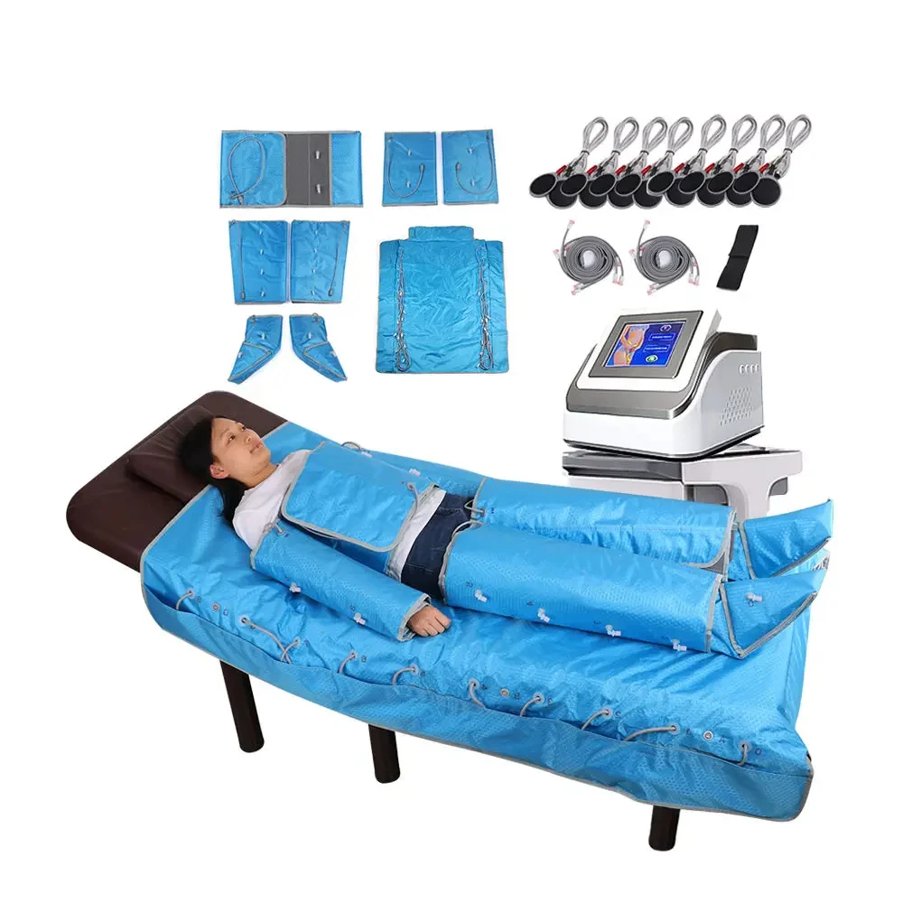 3 in 1 Lymphatic Drainage Machine Far infrared EMS Air Pressure Pressotherapy Body Massage Sauna Blanket