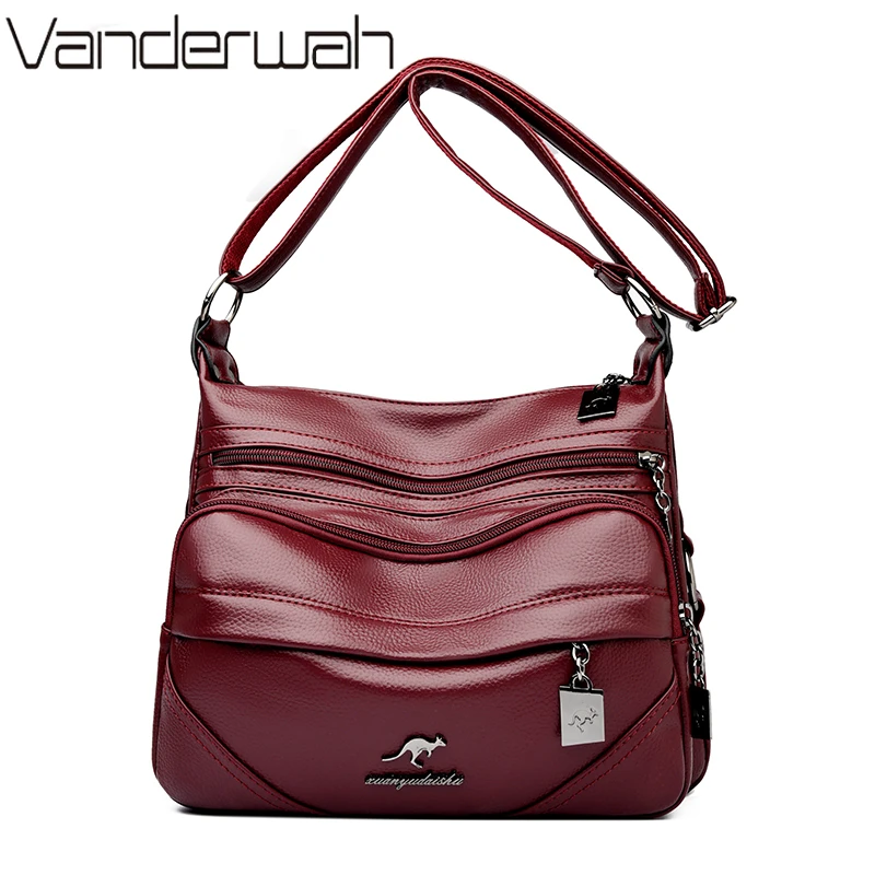 

PU Leather Shoulder Bags for Women 2026 Summer Trend Female Crossbody Bag Lady Handbags and Purses Retro Bag for Mom Commute